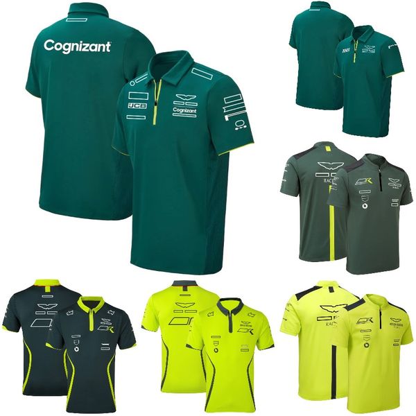 

f1 t-shirt racer short sleeved formula 1 t-shirts team polo shirts customized f1 breathable t shirt outdoor sports motocross jersey
