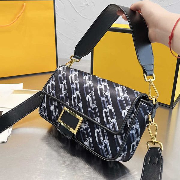 

designer baguette bag fashion spray painting bag ff letters canvas fendace clutch ssbody bags women classic genuine leather plain thread let