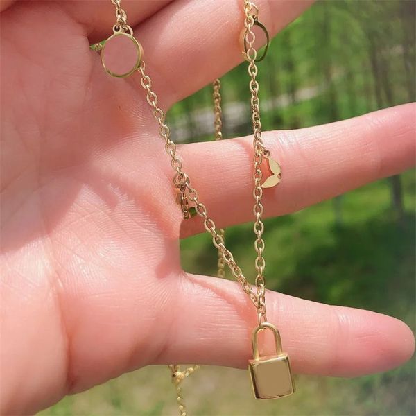 

cute lock bracelets for teen girls hypoallergenic valentines day couple love bracelets men wedding jewelry designer bracelet creative design, Golden;silver