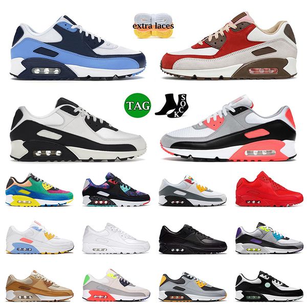 

2023 new 90 running shoes mens women 90s cushion sneakers infrared bacon unc phantom coconut milk supernova what the caramel trainers