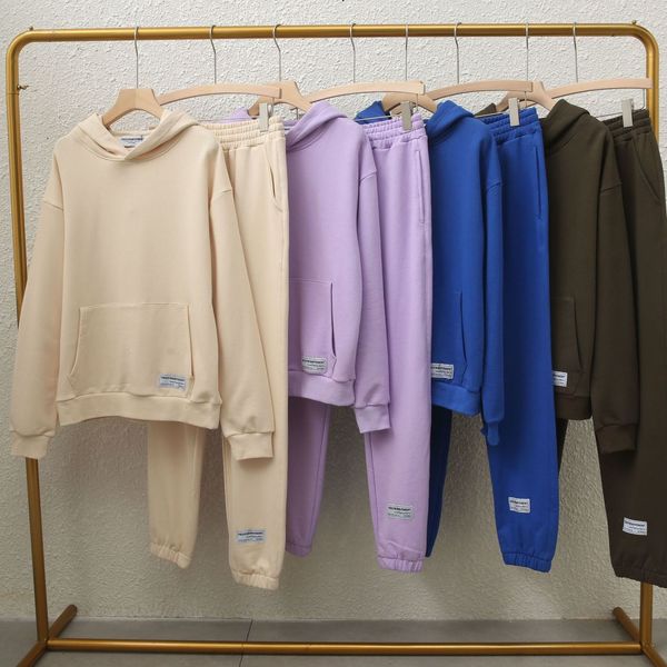 

women s tracksuits women sportswear suit oversized hoodie pullover type sweatshirt sweatpants set fashion ladies runing trousers 230112, Gray