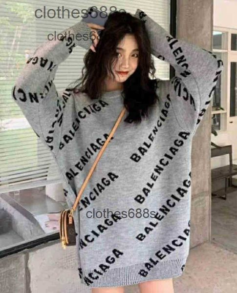 

designer men's sweater balencigas hoodies women sweaters paris home 2023 fashion shirts new jacquard letter loose versatile women', White;black