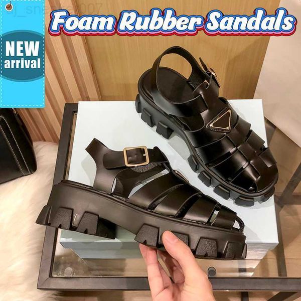 

with box foam rubber sandals designer slippers beach women shoes heightening 5cm sandal black white thick bottom gear hollow summer rbyl