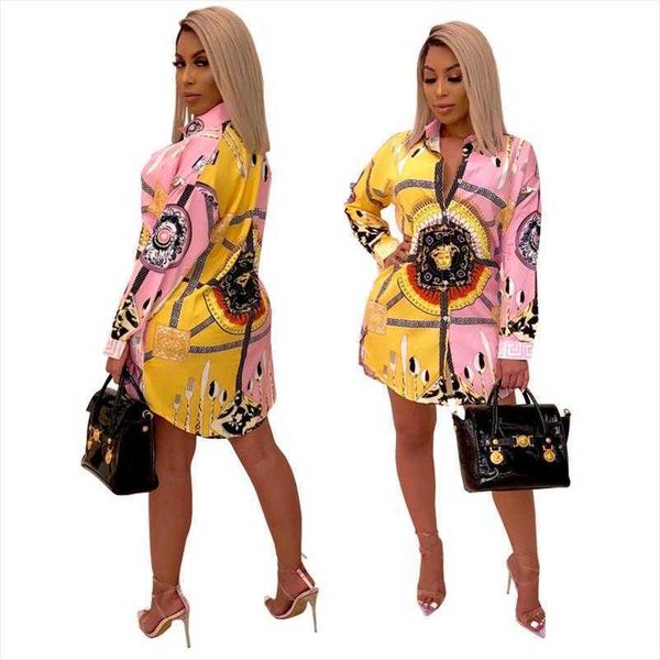 

platform fashion printed casual dresses shirt multicolor womens clothing, Black;gray