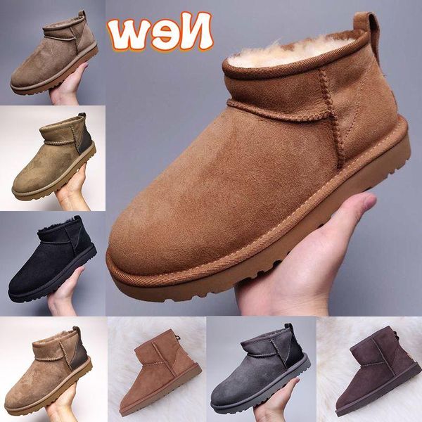 

women snow boots australia ultra mini boot classic ankle booties designer womens shoes chestnut fur slides sheepskin tazz slippers sued bdtw, Black