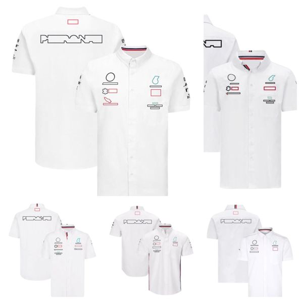 

f1 formula one shirt new team lapel polo shirt men's casual sports racing shirt