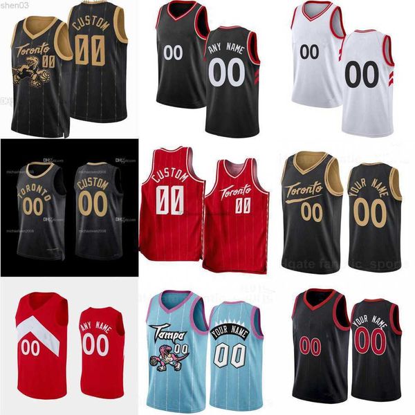 

mens womens youth toronto''raptors''custom 11 justin champagnie 20 jeff dowtin 22 malachi flynn 24 khem birch 4 scottie, Black;red
