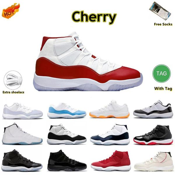 

new og cherry jumpman jubilee 11 11s basketball shoes cool grey legend blue midnight navy playoffs bred space jam gamma blue easter concord, Black