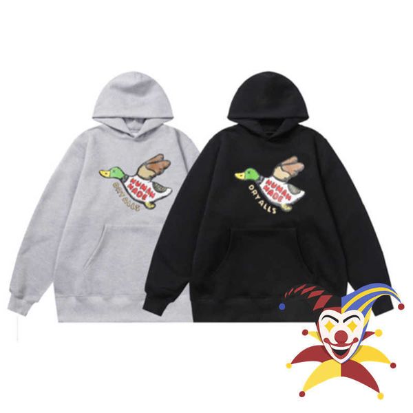 

men's hoodies sweatshirts new human made hoodie duck men women hooded t230111, Black