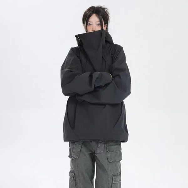 

women's jackets stand color windproof loose baseball jackets solid color winter for women abrigo mujer 230111, Black;brown