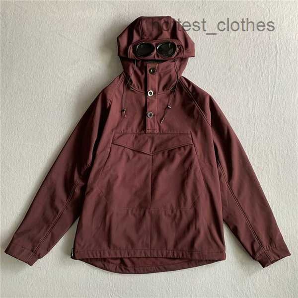 

cp men shell pullover goggle jacket casual autumn and winter plus velvet coat company klaq 2 7a00, Black;brown