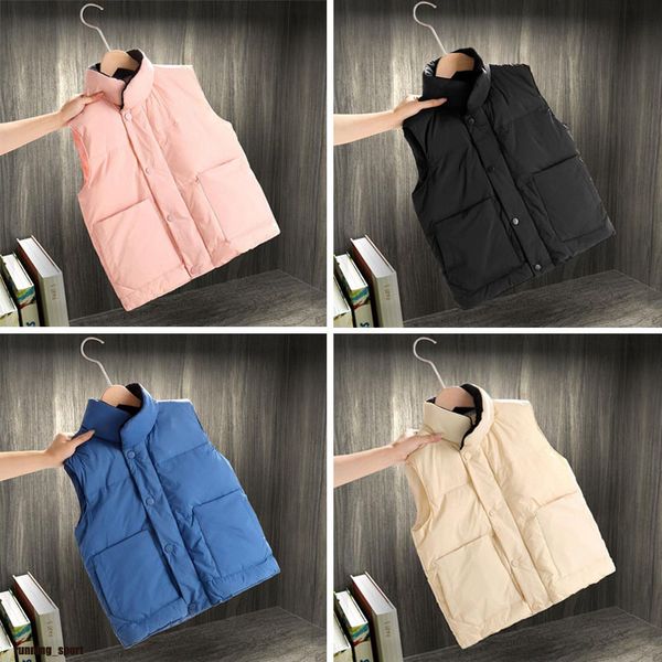 

baby vest down coat the face jacket north waistcoat designs mens and women's no sleeveless jackets puffer autumn winter casual keep war, Blue;gray