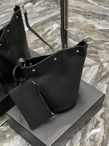 

fashion bucket bag female brand luxury bag tote bag designer bag shopping bag leather black one shoulder bag crossbody bag purse
