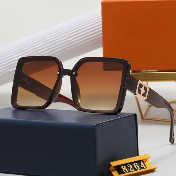 

summer designer sunglass highly quality letters mens woman full frame sun glasses fashion goggle popular eyewear 7 colors with gift box opti, White;black