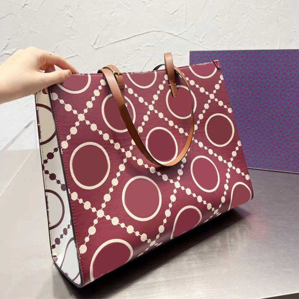 

the tote bag leather shopping bags designer totes handbags women classic print large handbag wallet female shoulder purses 2209020