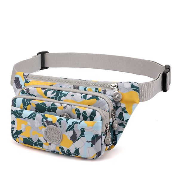 

waist bags woman packs crossbody bag printing female messenger outdoor sports nylon shoulder bags girl money handbags purse 230112