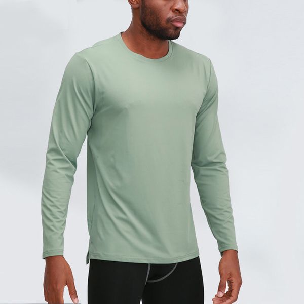 

shirts mens t outfit hoodies yoga hoody tshirt lu short sleeves sports raising hips wear lulu elastic fitness tights, White
