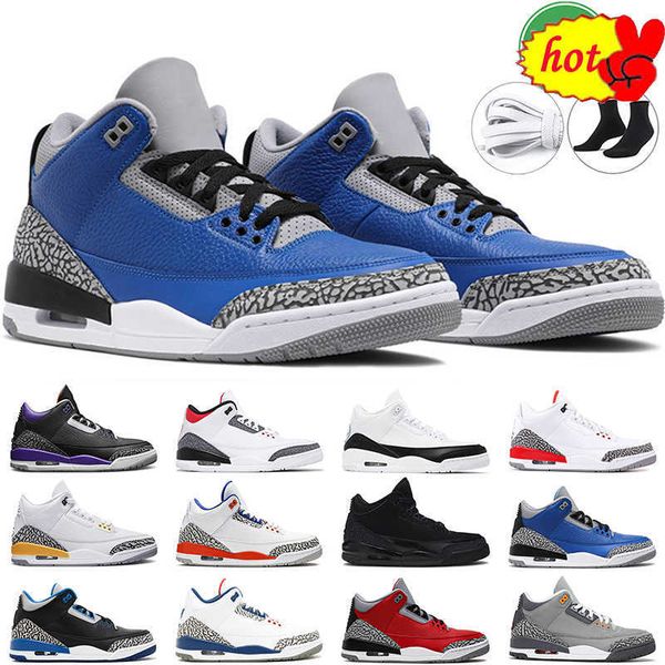 

2023 og men basketball shoes 3s 3 retro georgetown racer blue black cat orange yellow unite unc pine green cement varsity royal mens trainer