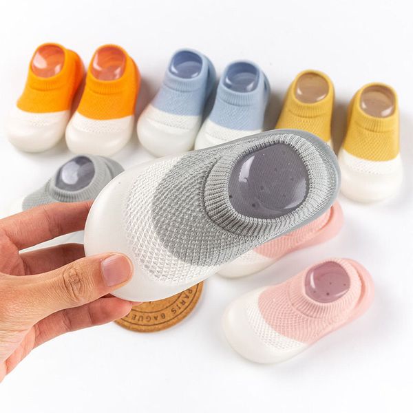 

baby socks early walker shoes infant color matching cute kids boys shoes doll soft soled child floor sneaker bebe toddler girls first walker