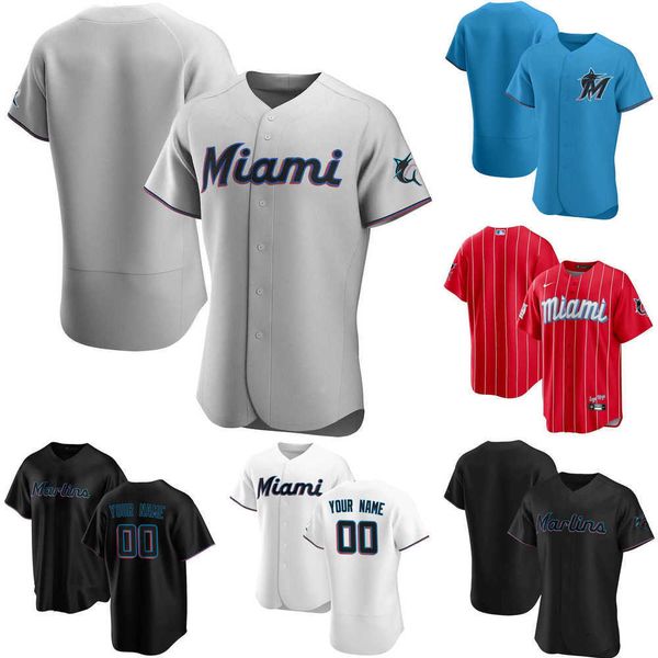 

custom jersey miami''marlins''mens women youth 5 jon berti 43 jeff brigham 25 lewis brinson 20 daniel castano baseball j, Blue;black
