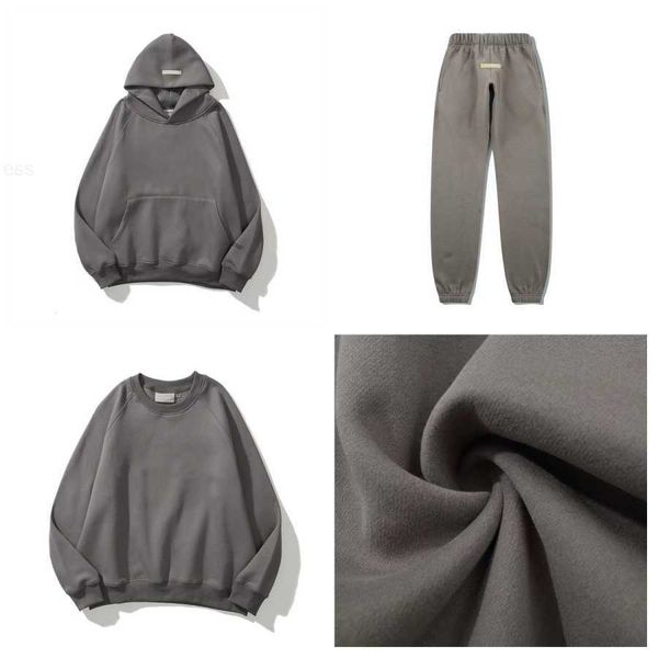 

2023 ess hoodie mens women hoody winter warm designer hoodies streetwear pullover sweatshirts loose hooded jumper clothing, Black