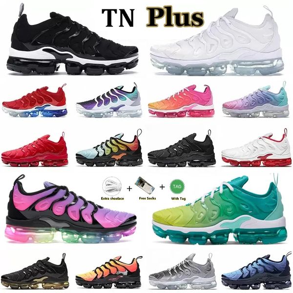 

2023 running shoes mens air vapores max tn plus for men women triple black white pink rise regency purple lemon lime volt mens trainers spor