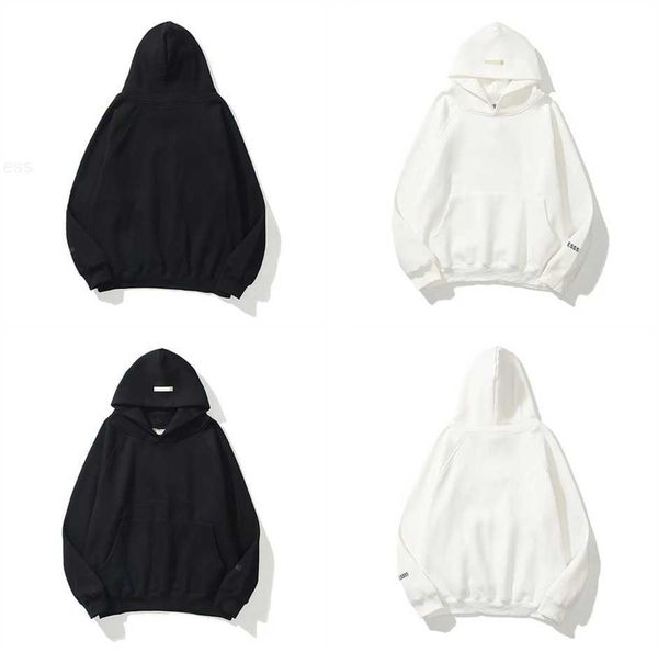 

ess hoodies autumn and winter men sweatshirts 1977 letter printing fleece oversized hoodie fashion hiphop pullover q759, Black