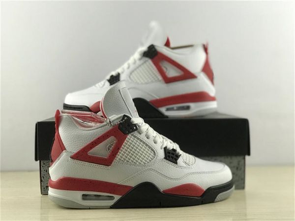 

shoes 4 red cement white/fire red-black-neutral grey sports sneakers original dh6927-161