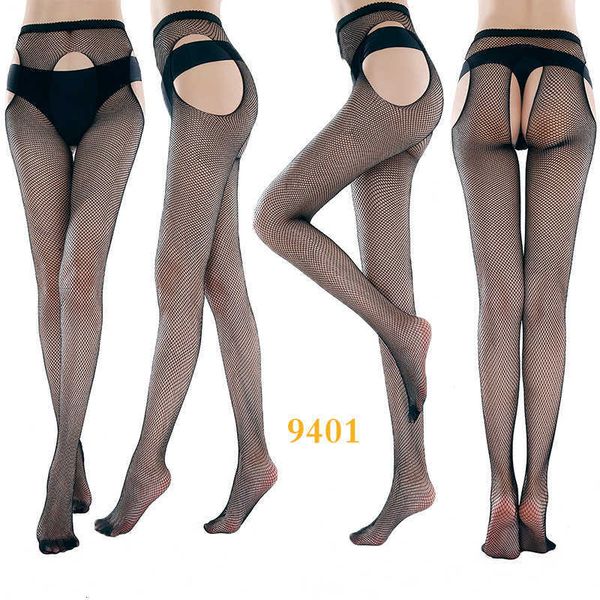 

toys stockings lingerie panties net socks small four sides three holes open file one-piece hollow perspective fishing eye, Red;black