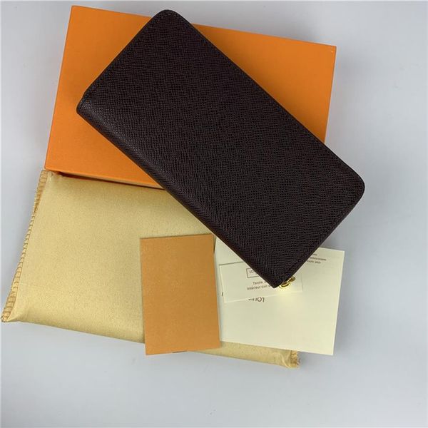

fashion women luxury wallets lady famous pu leather wallet purse single zipper classical purse with orange box 60017212f, Red;black