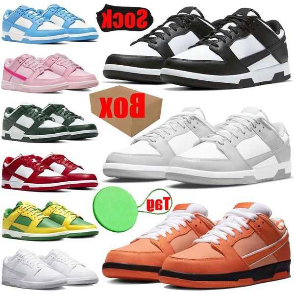 

with box designer shoes for mens womens sneakers shoe panda unc university blue triple pink gai plate-forme grey fog coast syracuse tra oefk, Black