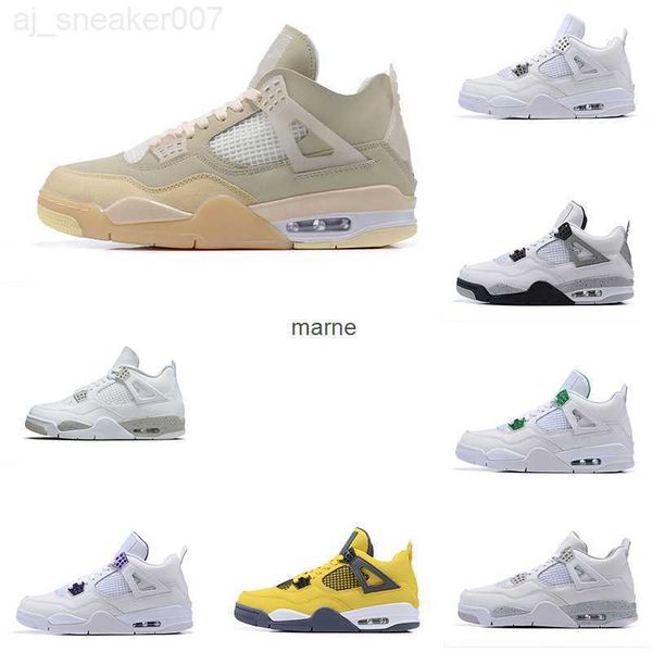 

jumpman 4 basketball shoes 4s military black canvas university red cement sail violet ore midnight navy tech white oreo thunder blue mens bp