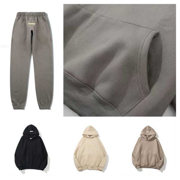 

ess warm hooded hoodies mens womens 22fw fashion streetwear pullover sweatshirts loose couple clothing p9od, Black