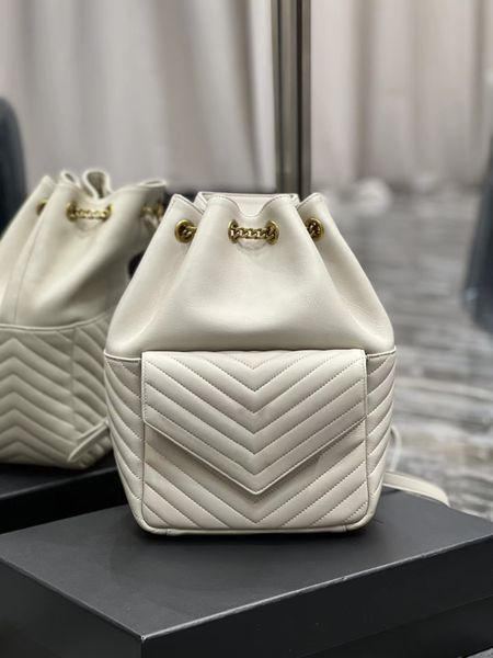 

classic letter logo fashion backpack brand luxury handbag leather tote bag metal strap-on design tote bag large capacity purse