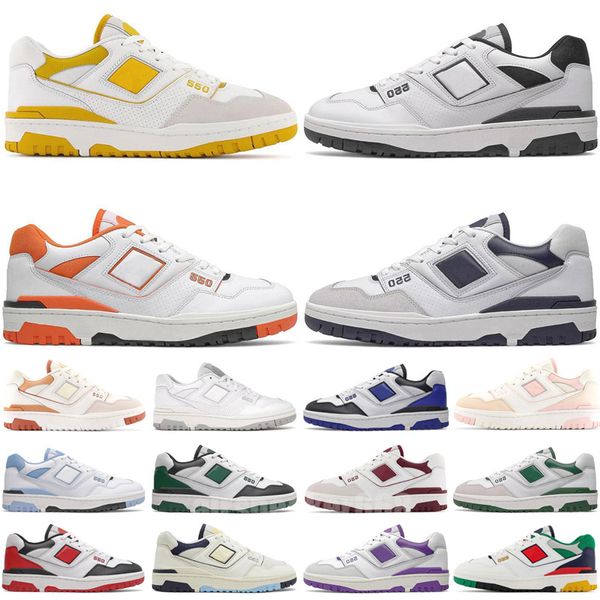 

2023 550 casual designer shoes cream navy blue white green shadow sea sal t varsity gold unc syracuse men women b550 bb550 outdoor sports tr, Black