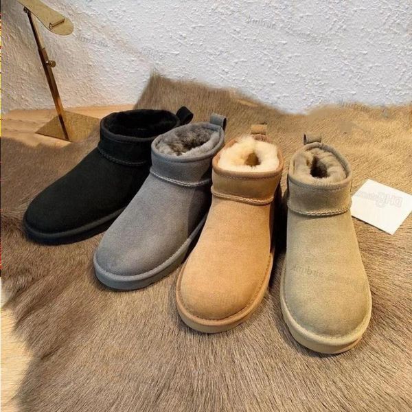 

australia australian classic warm boots usa gs 585401 women's mini snow boot winter full fur fluffy furry satin ankle bootss kids xsdd, Black