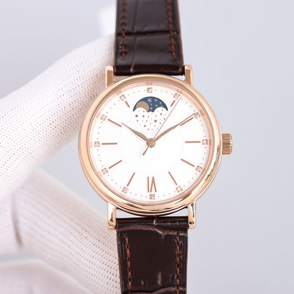 

mens watch automatic mechanical movement watches 37mm fashion business leather waterproof wristwatch montre de luxe, Slivery;brown