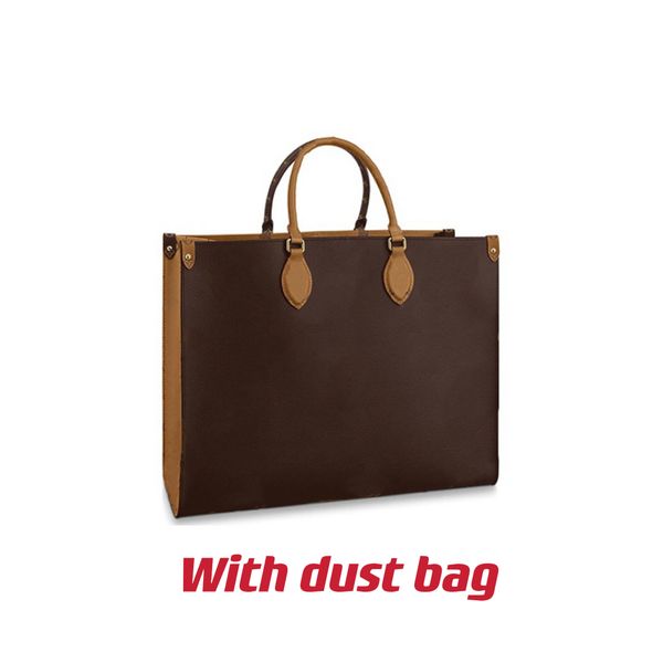 

onthego totes in 3 size woman composite shopping bag women leather shoulder bag lady giant canvas one side and reverse on the other embossin