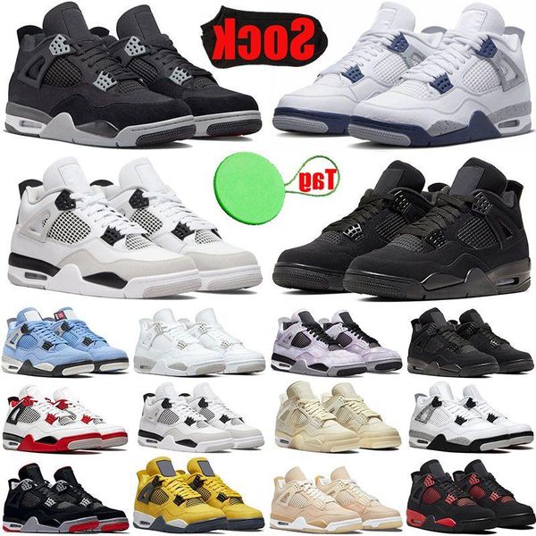 

military black cats jumpman 4s basketballs shoes for mens womens designer casual shoe zen master 4 sail university blue bred plate-form ouuq