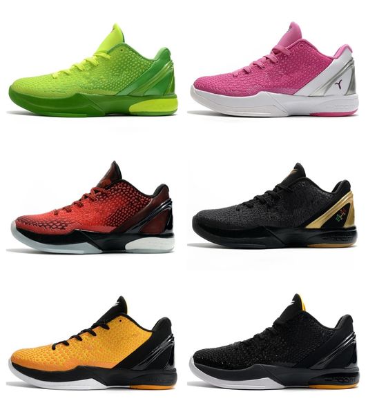 

black mamba gigi basketball shoes vi 6 grinch men sports zk6 think pink green steelers mens draft day prelude trainers sneakers 40-46