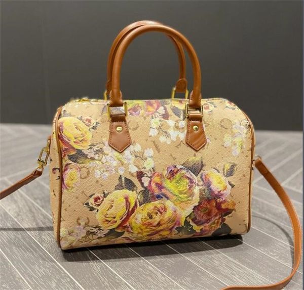

designer bag tote speedy bandouliere 25 bags designer totes handbags boston shoulder pillow bag winter 2023ss women genuine leather monogram