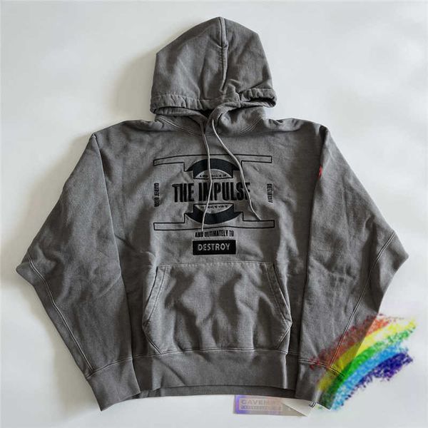 

men's hoodies sweatshirts washed batik cavempt c.e hoodie men woman version heavy fabric embroidery sweatshirts streetwear cav empt hoo, Black