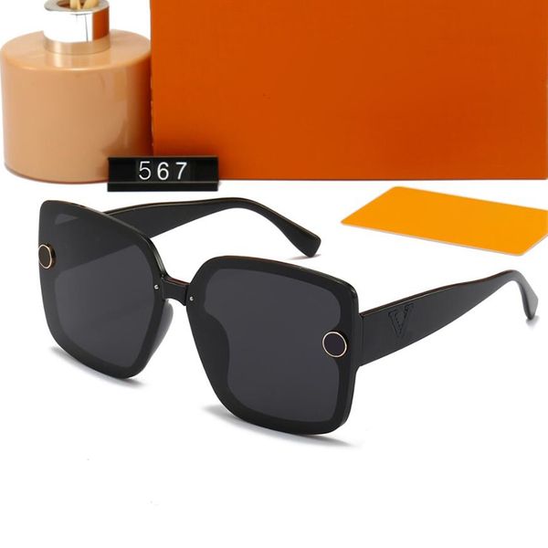 

23ss classic designer sunglass fashion letters sun glasses for men woman summer goggle popular eyewear beach sunglasses 5 colors with gift b, White;black