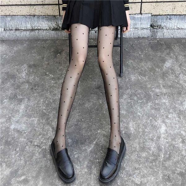

toys stockings polka dot women' thin black silk jk anti hook pantyhose, Red;black