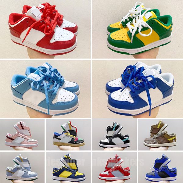 

2023 kids shoes designer athletic outdoor orange dairy cow johns black white brazil coast syracuse boys girl toddler sports trainer dunks ba