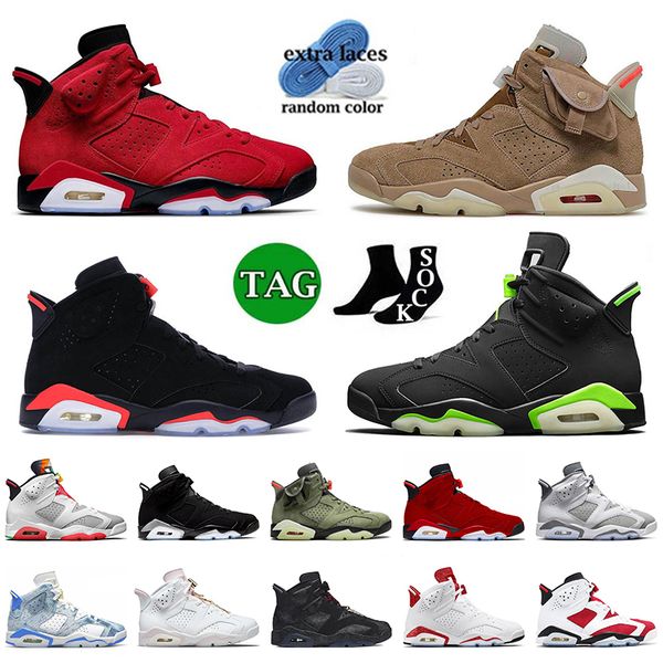 

jumpman 6 og basketball shoes 6s sports size 13 sneakers toro travis british khaki black infrared electric green hare cool grey denim single