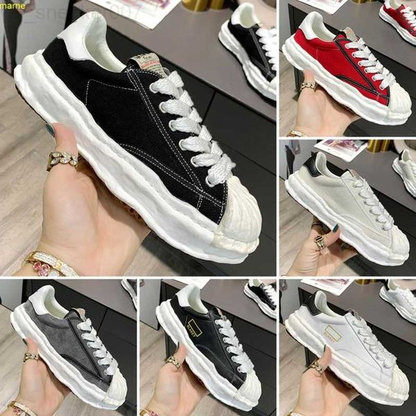 

maison mihara yasuhiro low cut canvas shoe for men miharayasuhiro shell toe cap skate shoes mens mmy stc sneakers womens signature sneaker n