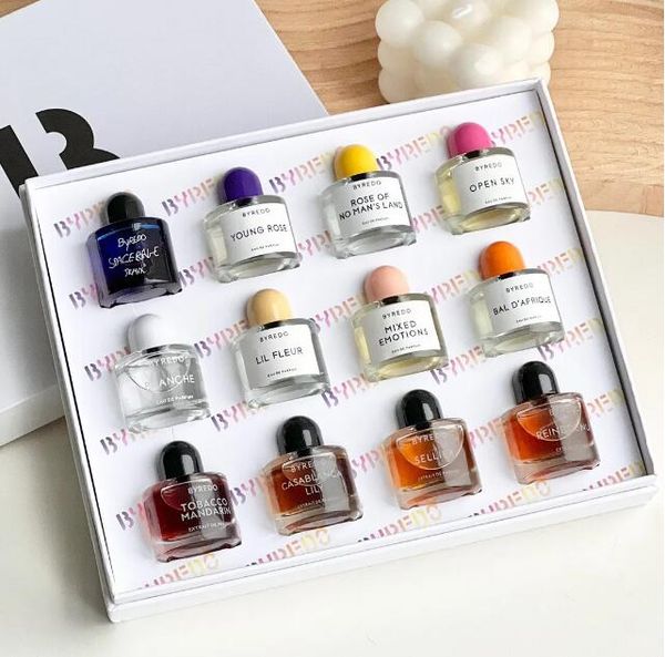 

byredo perfume 5ml set 12pcs luxury fragrance casablanca lily tobacco mandarin young rose of no mans land eau de parfum travel spray 12 in 1