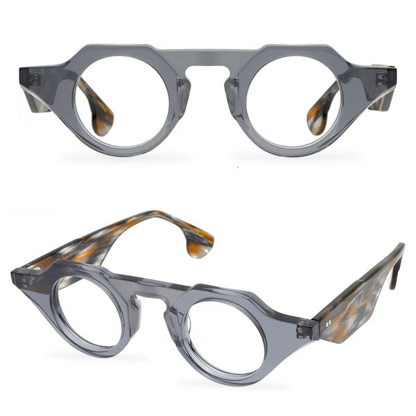 

sunglasses frames latest fashion woman eyeglass luxury design brand men's retro 230106, Silver