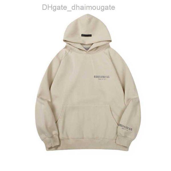 

essss ential luxury sweatshirts men's jackets hoodies men women chest letter hooded hip hop loose sweatshirt sweater casual couple coa, Black;brown